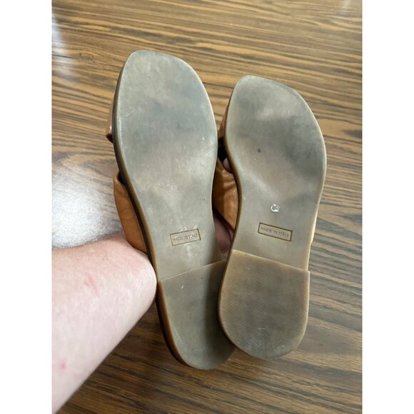 Mila Paoli tan slip on sandal - Picture 5 of 7